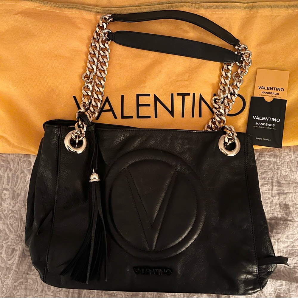 Authentic Valentino leather tote